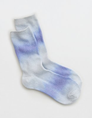 Aerie Ombre Glitter Crew Socks