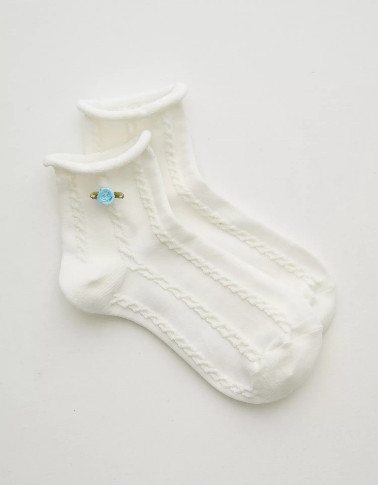 Aerie Rosette Quarter Socks