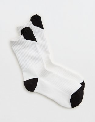 Aerie Ribbed Cotton Crew Socks