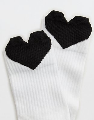 Aerie Ribbed Cotton Crew Socks