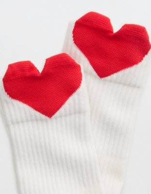 Aerie Ribbed Cotton Crew Socks