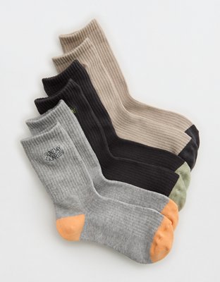 Aerie Halloween Graphic Crew Socl 3-Pack