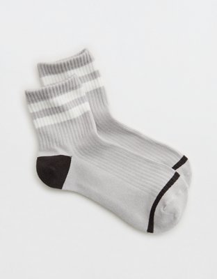 Aerie Striped Quarter Socks