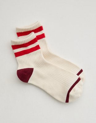 Aerie Striped Quarter Socks