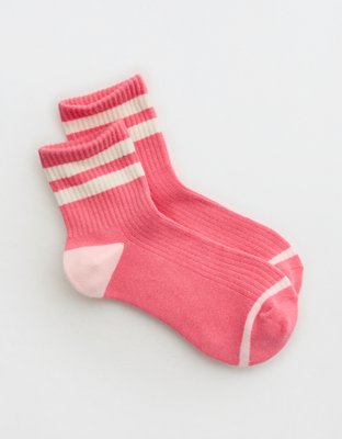Aerie Striped Quarter Socks
