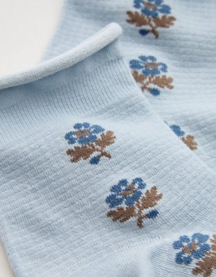 Aerie Rolled Edge Quarter Socks