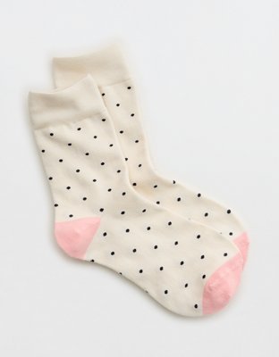 Aerie Polka Dot Crew Socks