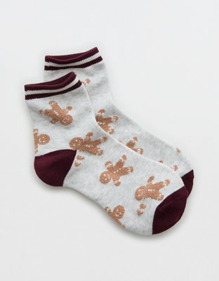 Aerie Fuzzy Quarter Socks