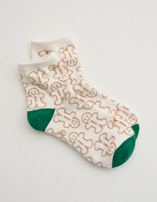 Aerie Fuzzy Quarter Socks