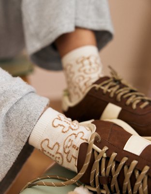 Aerie Fuzzy Quarter Socks