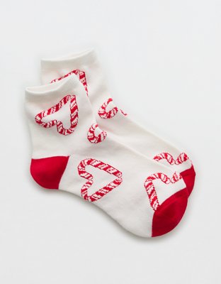 Aerie Fuzzy Quarter Socks