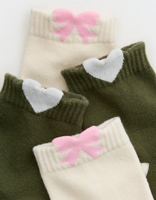 Aerie Peaking Icon Quarter Socks 2-Pack