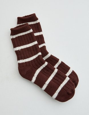 Aerie Chunky Lurex Stripe Crew Socks