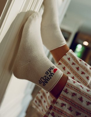 Aerie Terry Quarter Socks