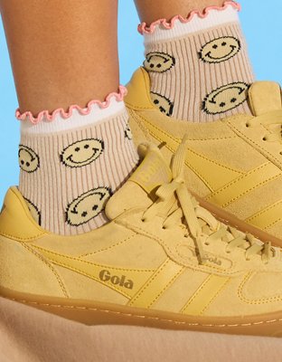 Aerie | Smiley® Ribbed Quarter Socks
