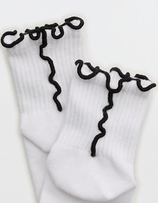 Aerie Color Seam Quarter Socks