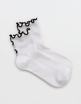 Aerie Color Seam Quarter Socks from American Eagle - $9.95