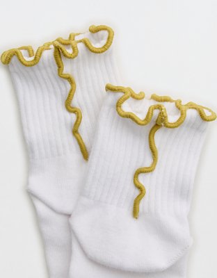 Aerie Color Seam Quarter Socks