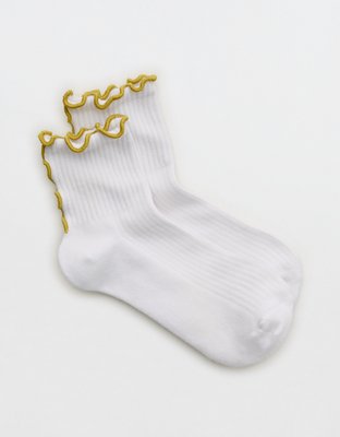 Aerie Color Seam Quarter Socks from American Eagle - $9.95