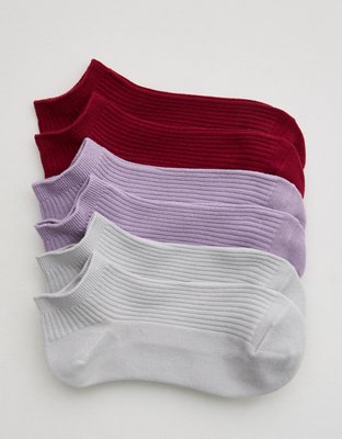 Aerie Ribbed Ankle Sock 3-Pack