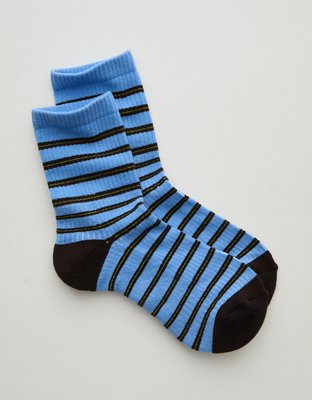 Aerie Striped Crew Socks