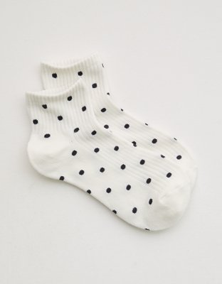 Aerie Polka Dot Shortie Socks