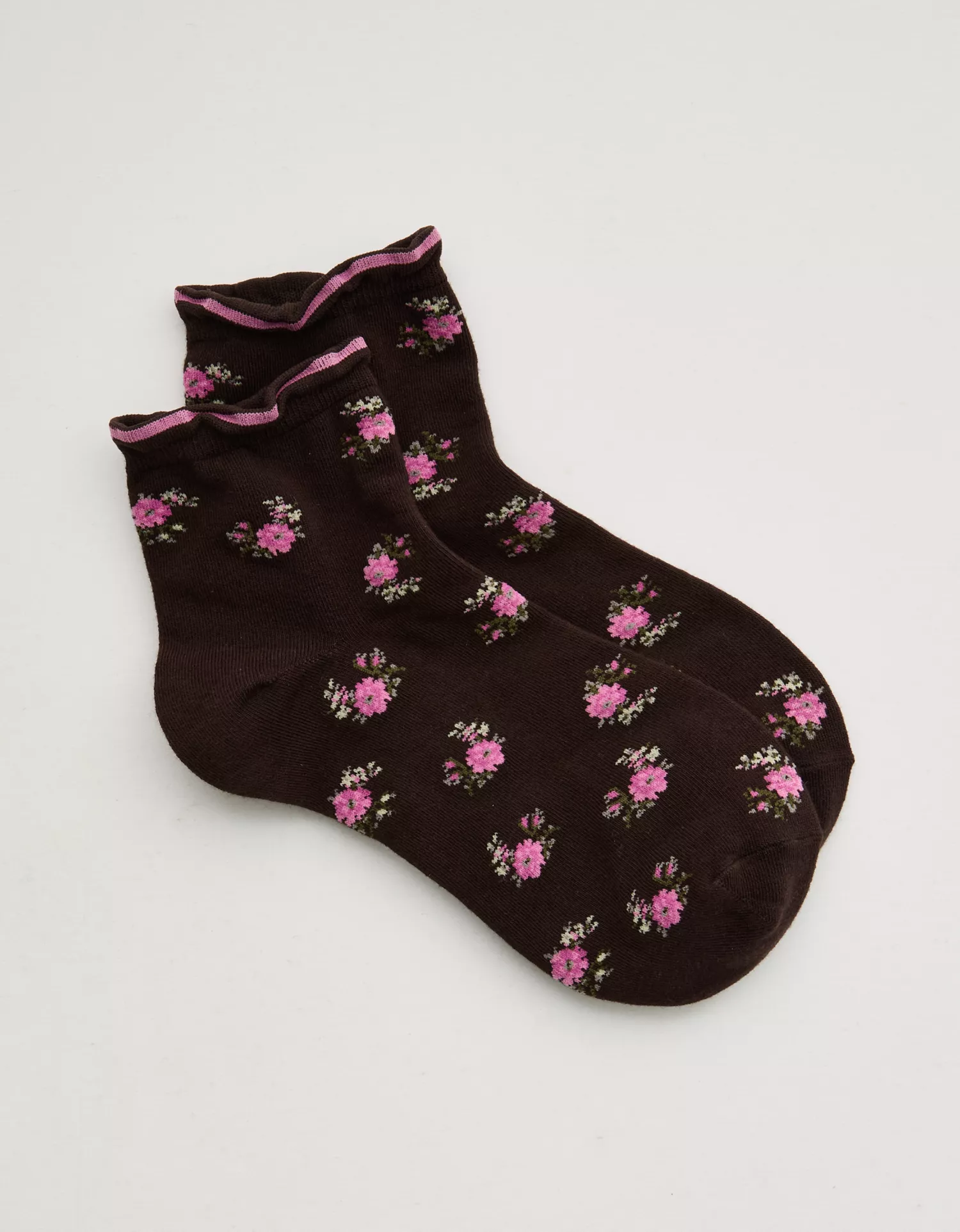 Aerie Mini Ruffle Quarter Socks