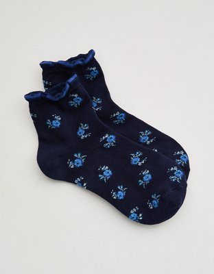 Aerie Mini Ruffle Quarter Socks