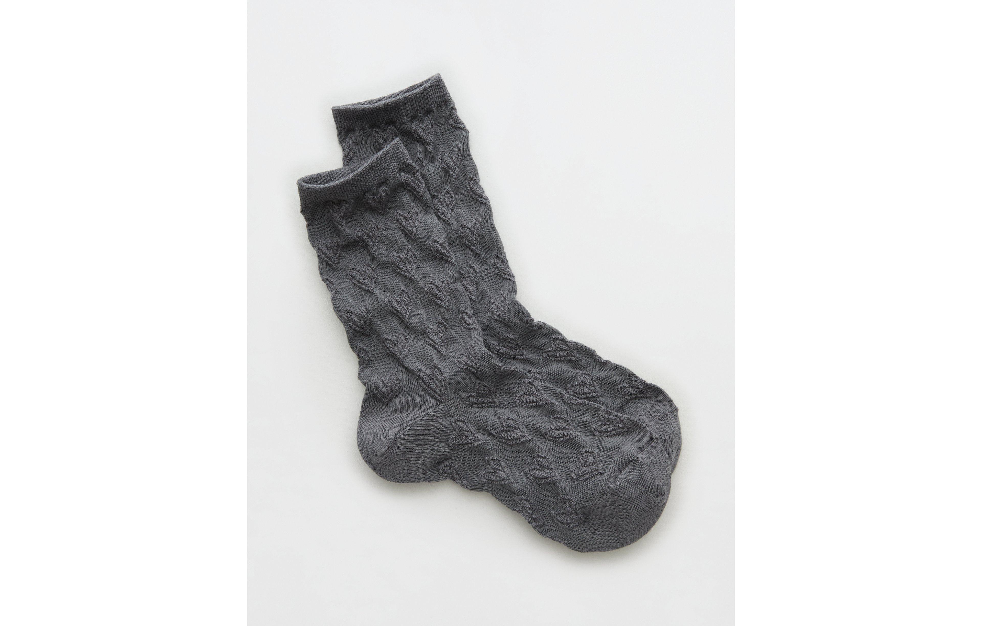 Aerie Puffy Heart Crew Socks