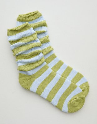 Aerie Striped Slouch Socks