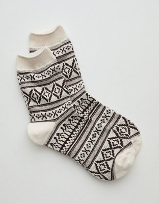Aerie Fairisle Crew Socks