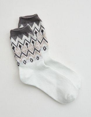 Aerie Crew Fairisle Socks