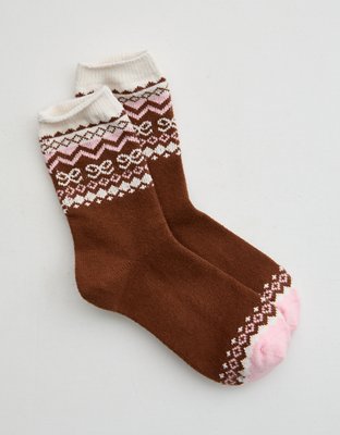 Aerie Crew Fairisle Socks