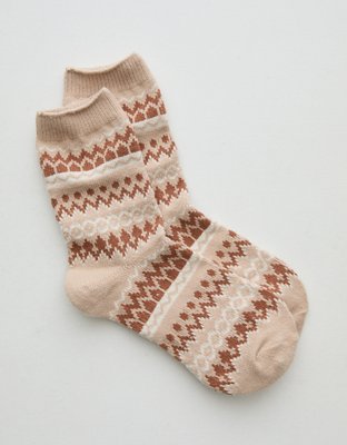 Aerie Fairisle Crew Socks