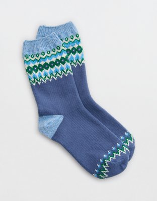 Aerie Crew Fairisle Socks
