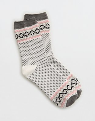 Aerie Crew Fairisle Socks