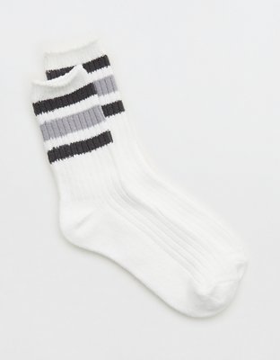 Aerie Fuzzy Crew Socks