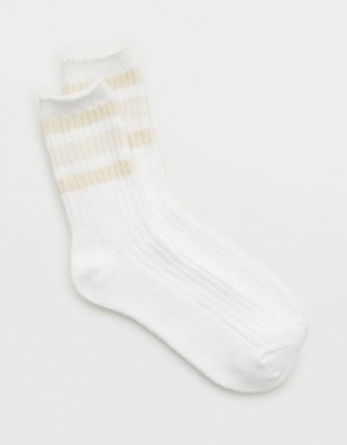 Aerie Everyday Striped Crew Socks