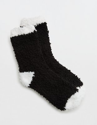 Aerie Fuzzy Crew Socks