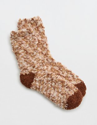 Aerie Fuzzy Crew Socks