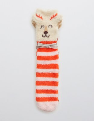 Aerie Fuzzy Holiday Crew Sock 2-Pack