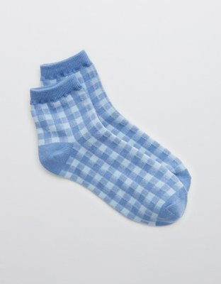 Aerie Gingham Bobby Socks