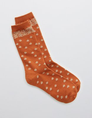 Aerie Printed Crew Socks