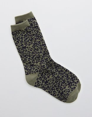 Aerie Printed Crew Socks