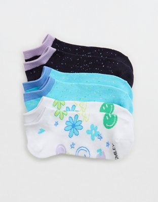 Aerie Smiley Ankle Sock 3-Pack