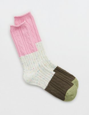 Aerie Colorblock Crew Socks