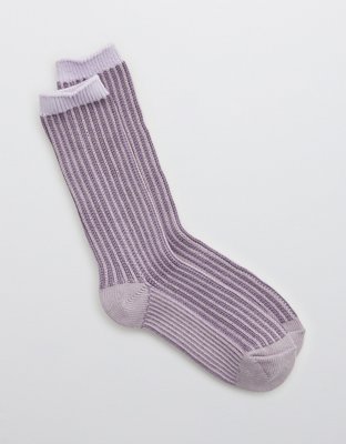 Aerie Plated Crew Socks