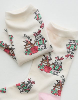 Носки Cindy Lou, средней высоты, хлопок — Aerie, цвет: Розовый — фото 2