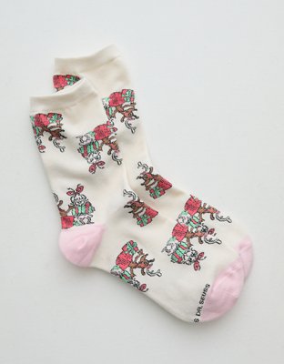 Носки Cindy Lou, средней высоты, хлопок — Aerie, цвет: Розовый — фото 1