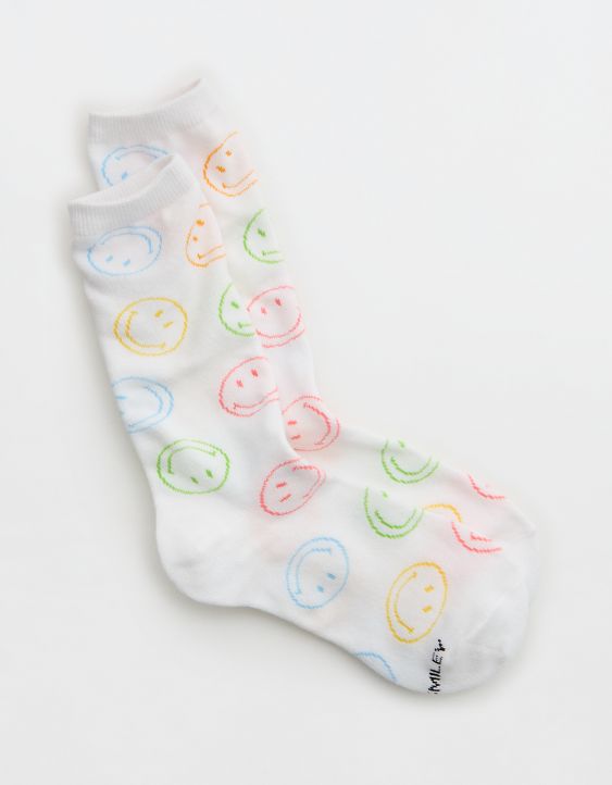 Aerie Smiley® Real Soft® Crew Socks